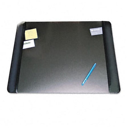Artistic Executive Desk Pad with Leather-Like Side Panels 24 x 19 Black AR32035